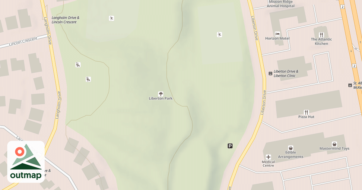 Map of Liberton Park Sled Hill