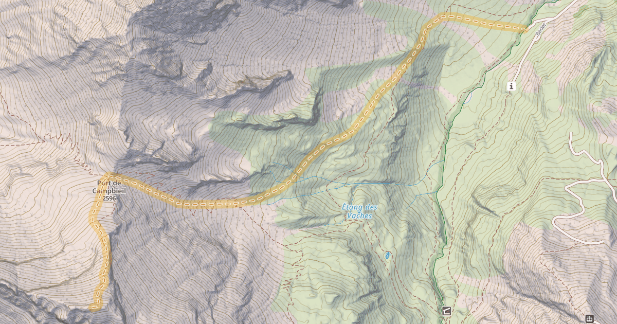 Map preview of Soum des Salettes Route