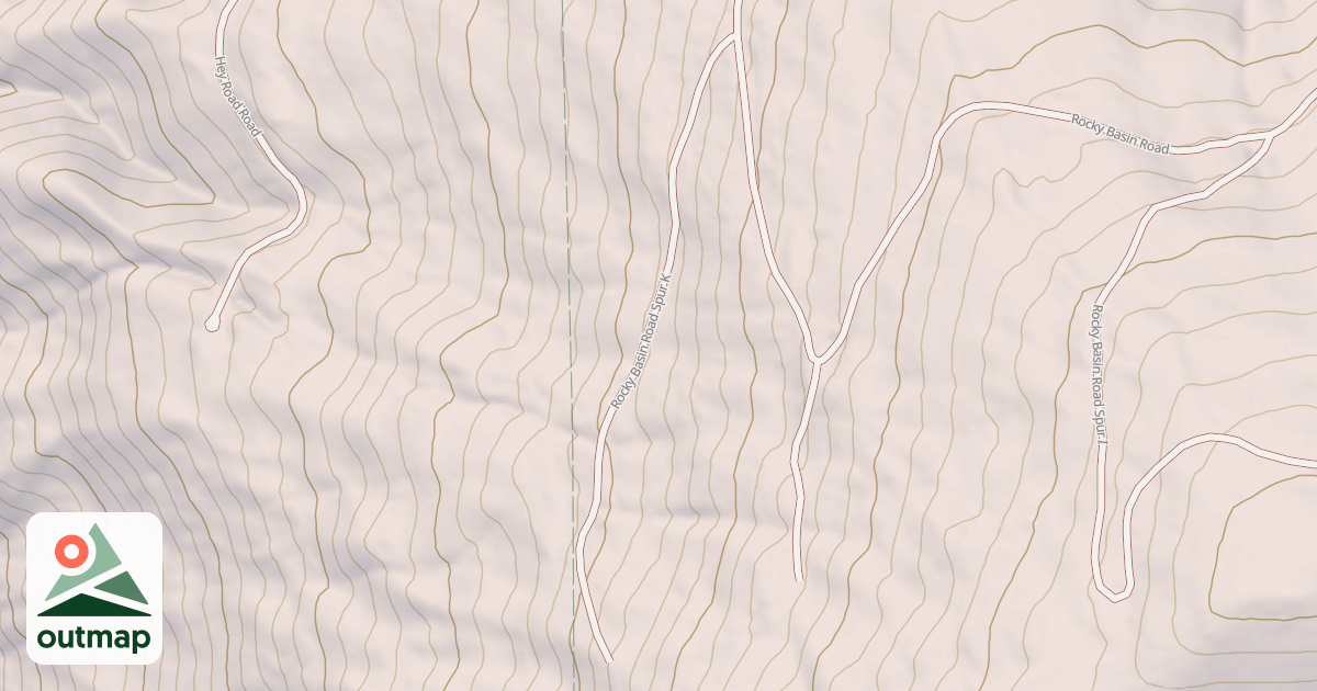 Map of ROCKY BASIN K SPUR