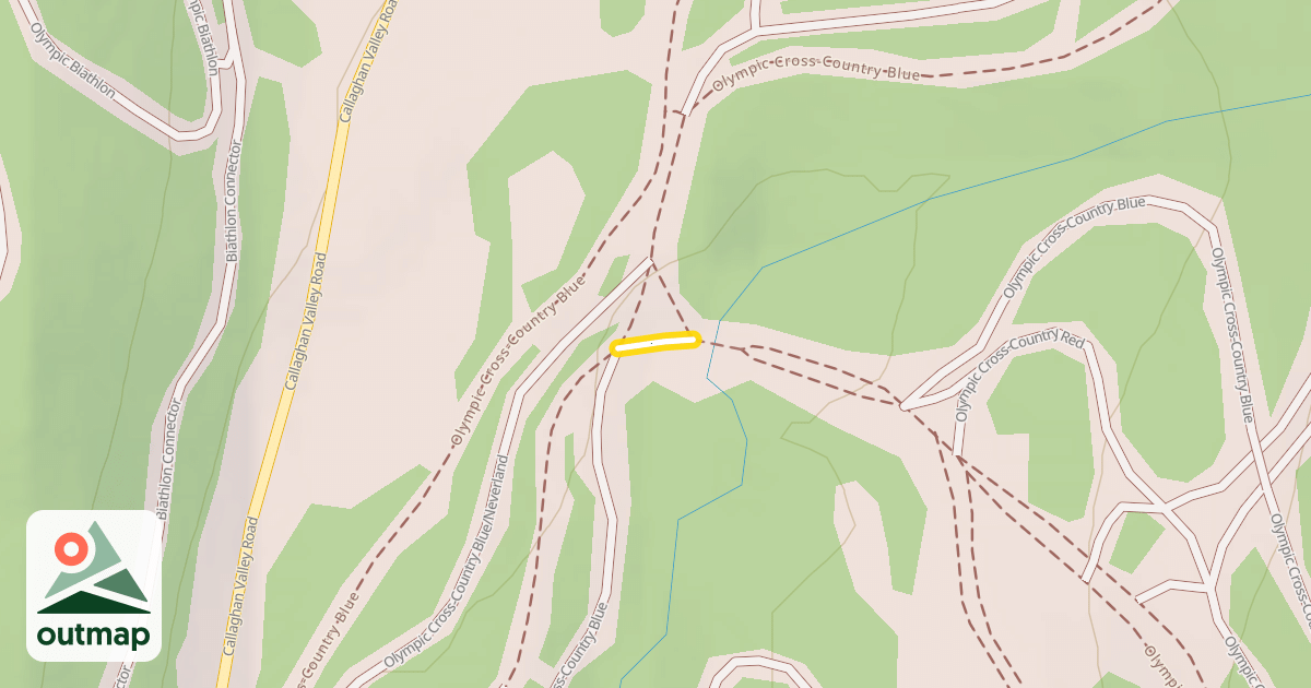 Map of Olympic Cross-Country Blue/Neverland