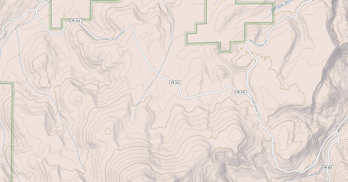 Map preview of COYOTE CANYON