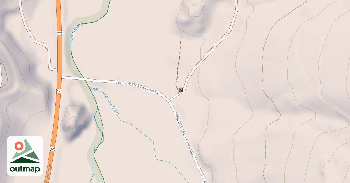 Map of LOLO CREEK - MARTIN CREEK