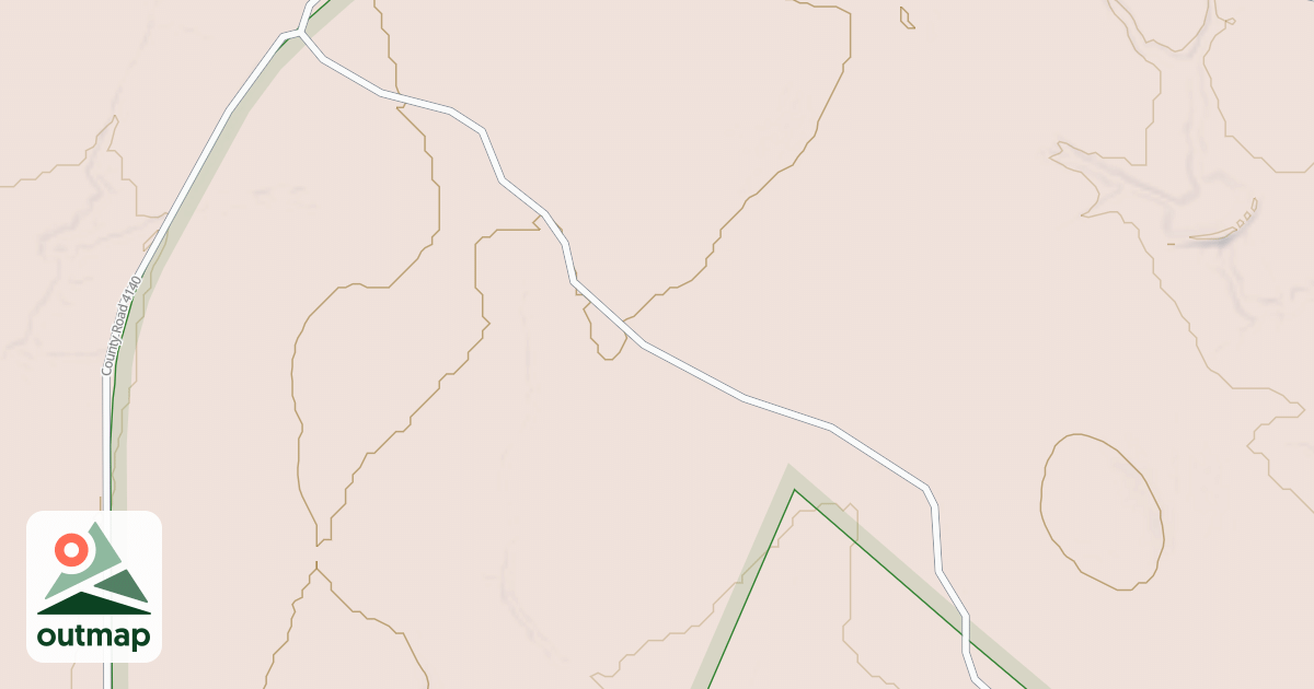 Map of USFS Motor Vehicle Use Map Roads {B7BE2A76-1C7E-446C-90D2-F0EA47E8FB57}