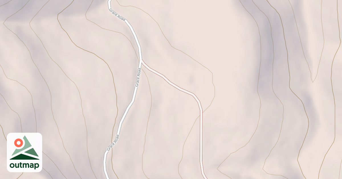 Map of UPPER COW FORK