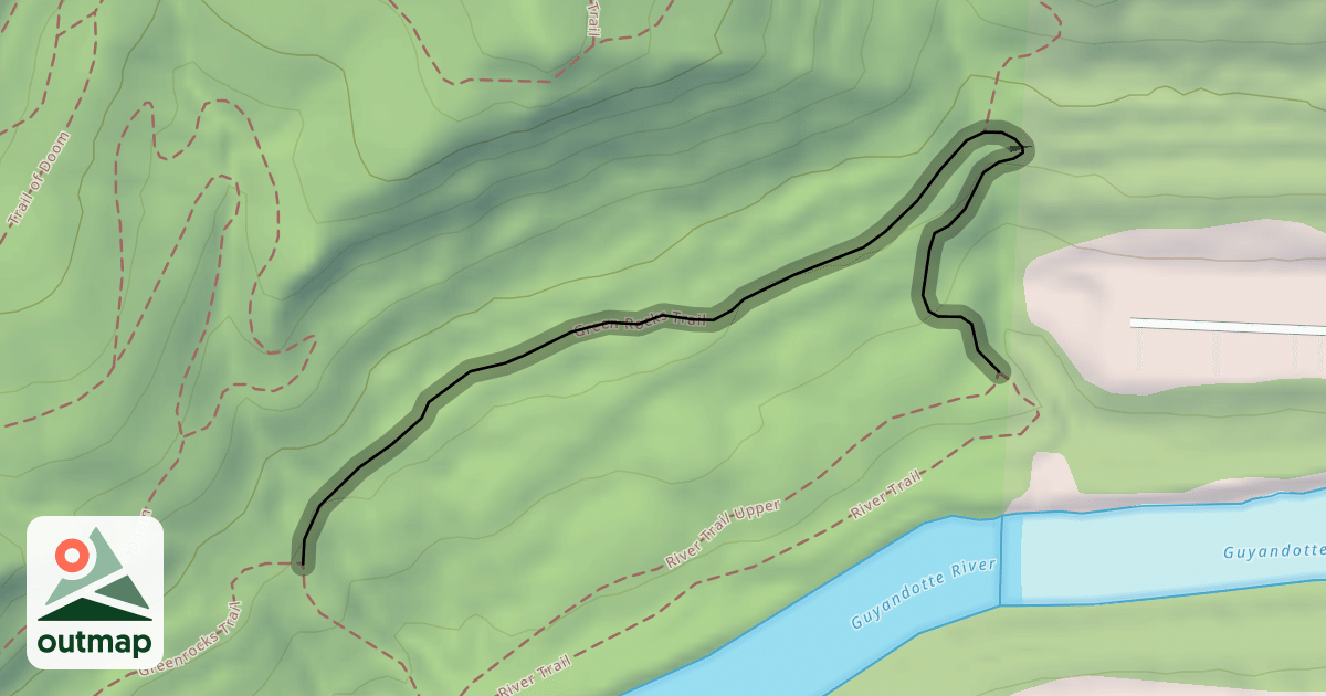 Map of Green Rocks Trail