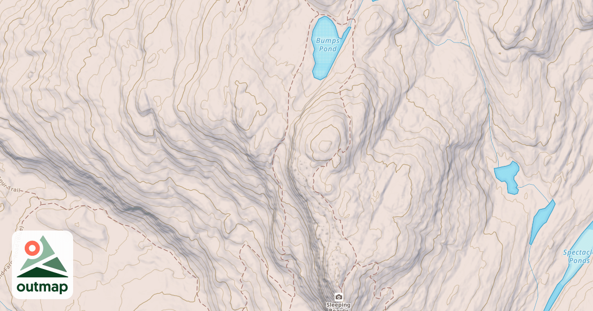 Map of Bumps Pond Trail