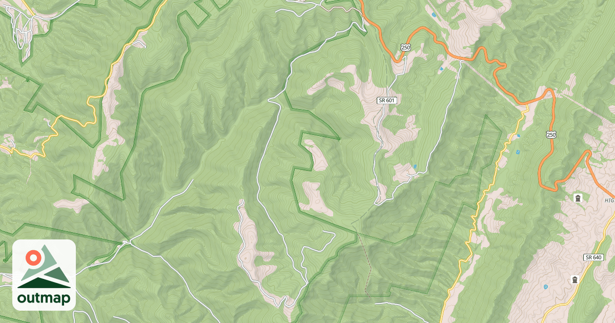 Map of ELLEBER RUN