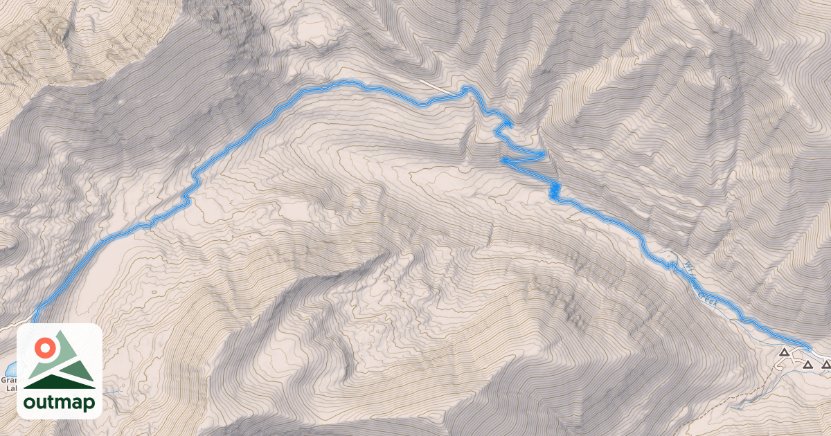 Map of South Willow Creek Spur