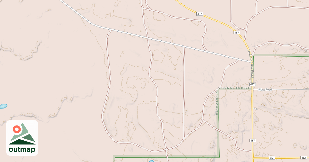 Map of CORNELL LAKE