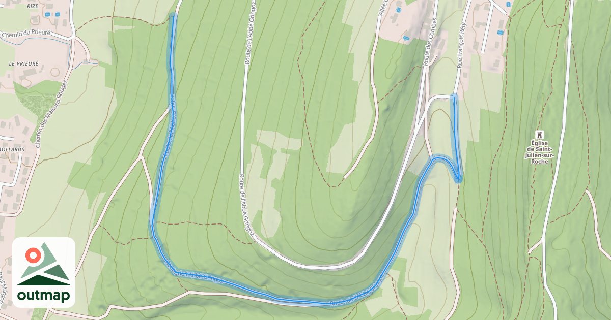 Map of Route de l'Abbé Gringoz