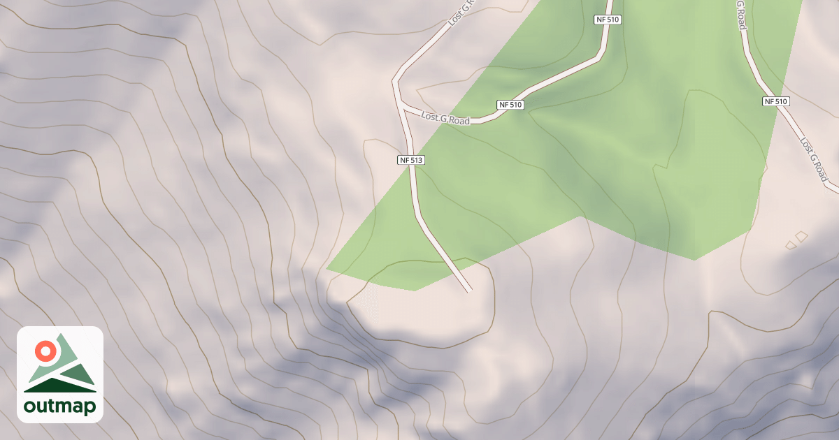 Map of LAZY SPUR