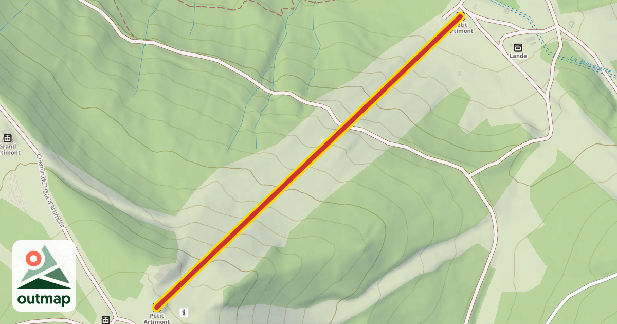 Map of Petit Artimont