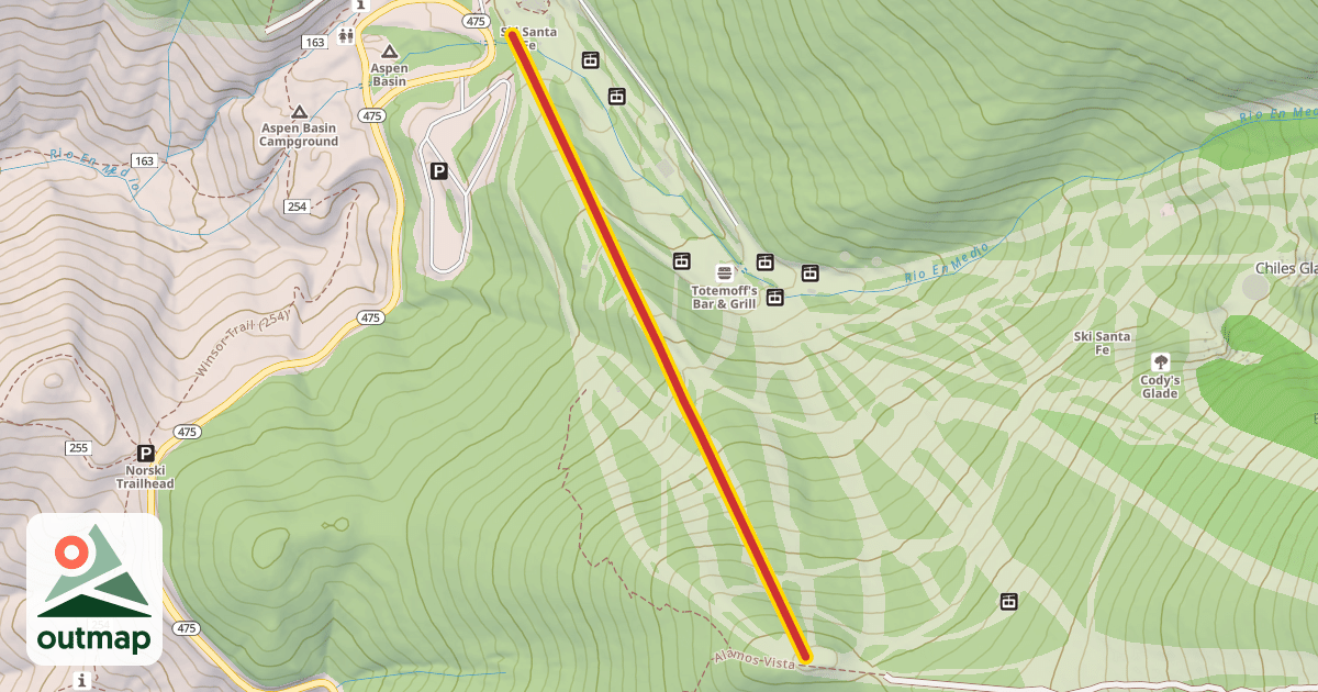 Map of Santa Fe Express