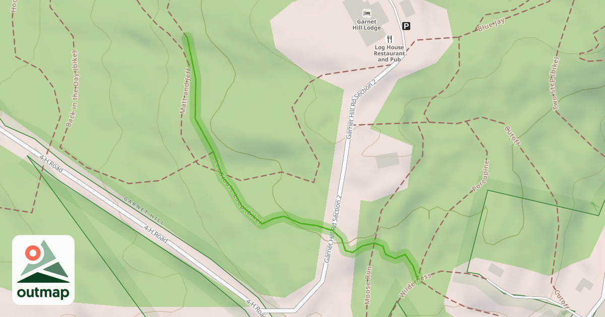 Map of Log House Loop (bike)