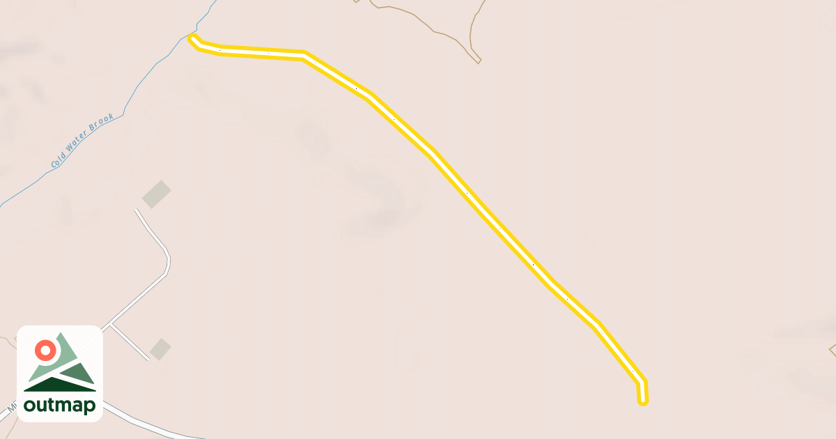 Map of Cold Water Brook