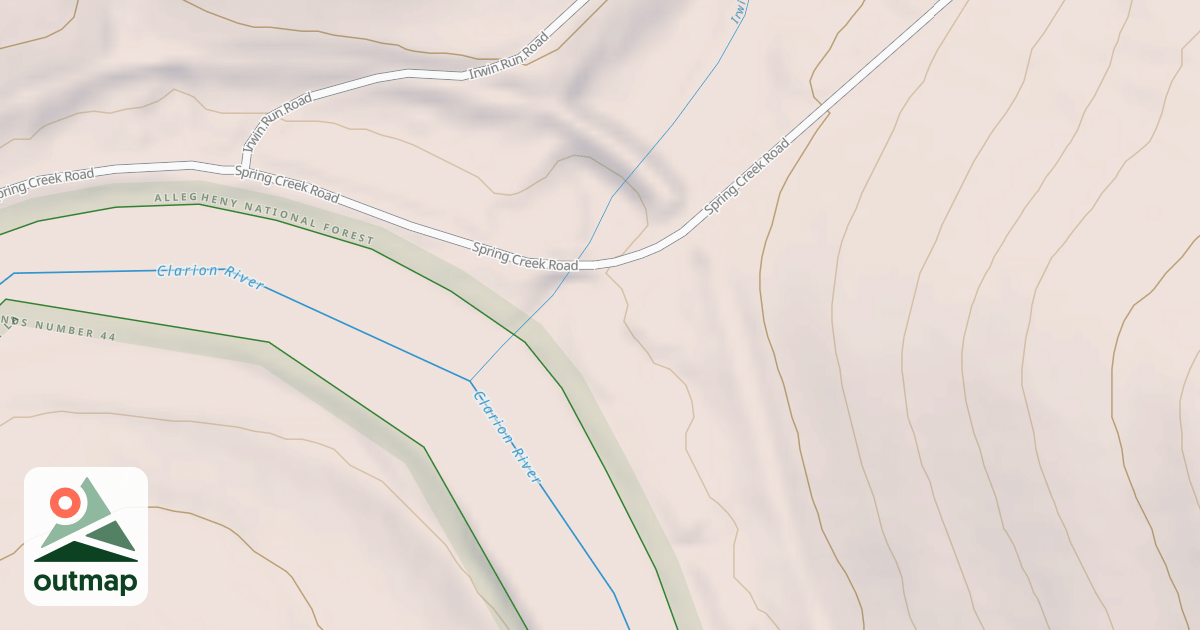 Map of IRWIN RUN BOAT LAUNCH
