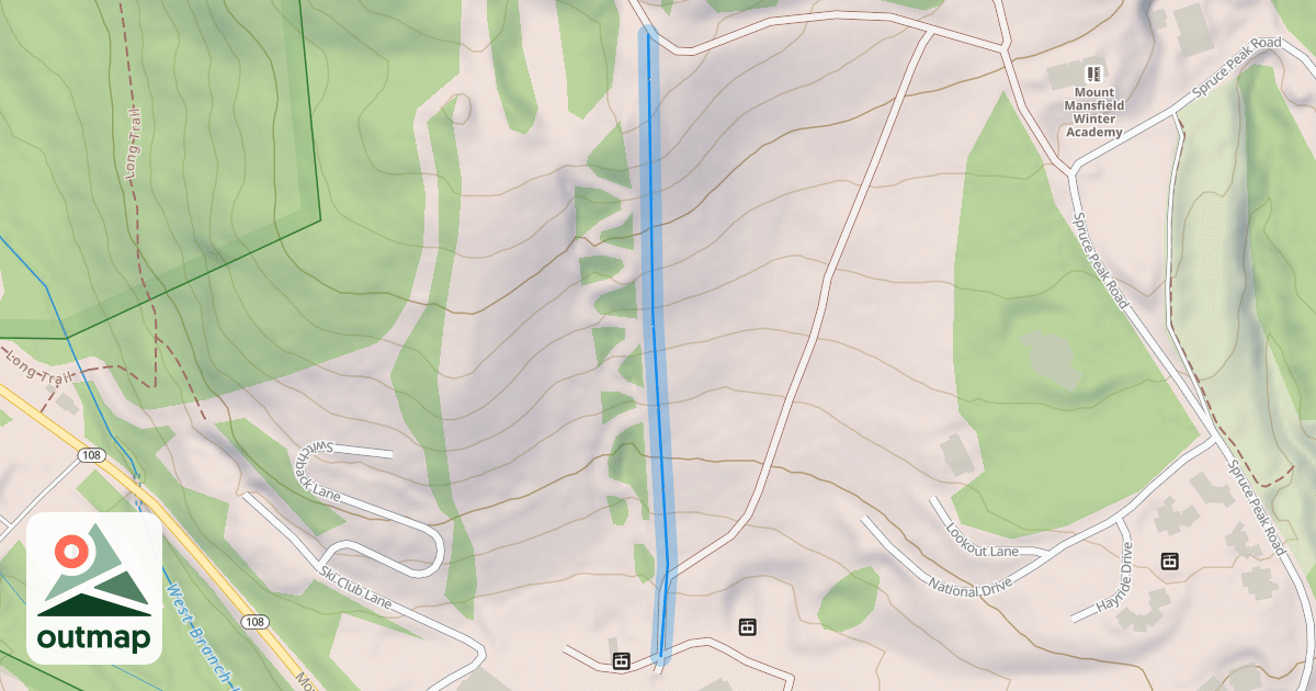 Map of Competition Hill