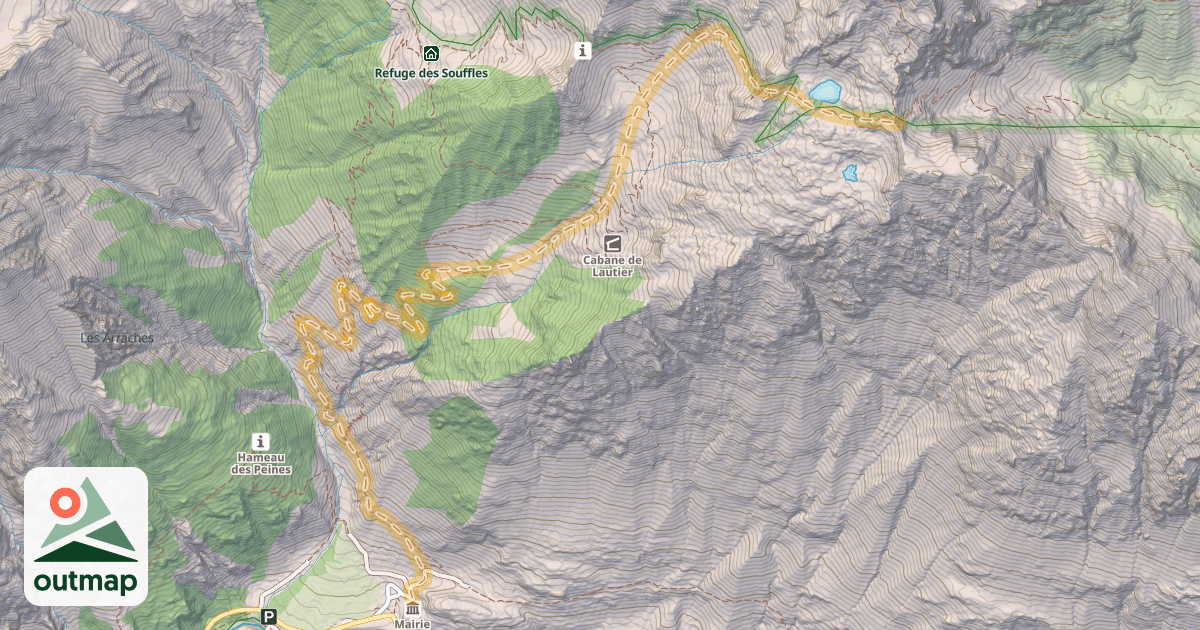 Map of Col de Colombes — Villar-Loubière