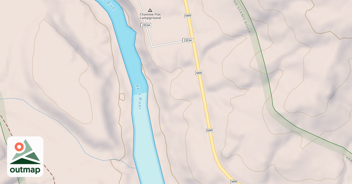 Map of CHAMISE FLAT