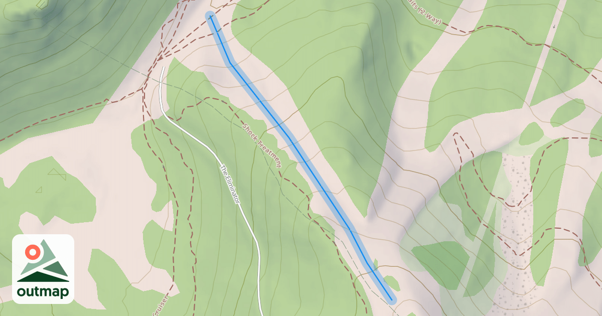 Map of White Bark Ridge