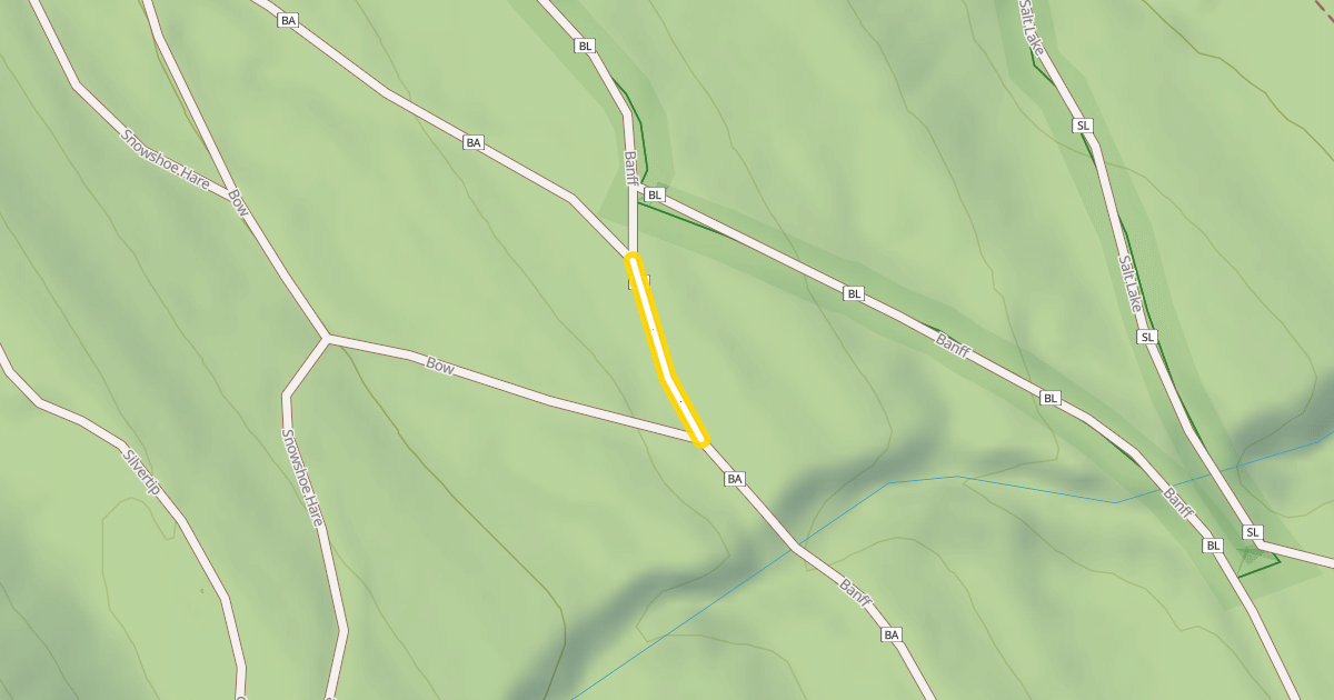 Map preview of Banff