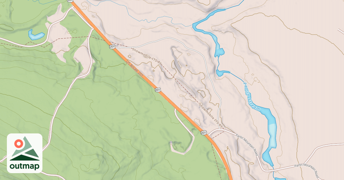 Map of Lake Parlin