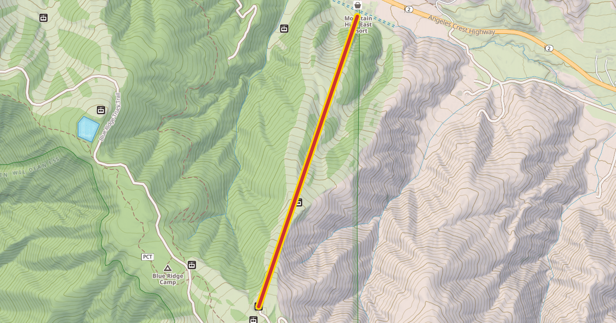 Map preview of Mtn High Express