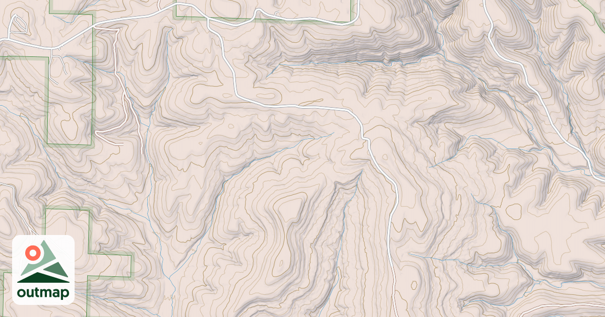 Map of GREENHAW MTN