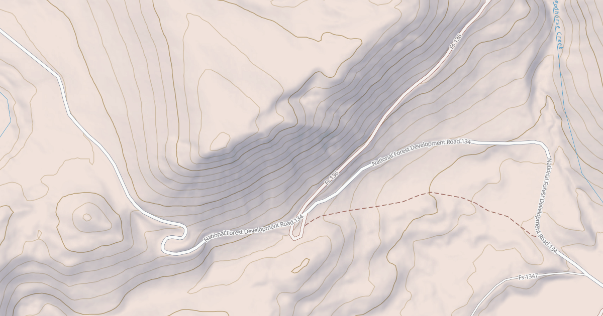 Map preview of CACHE CREEK FORK