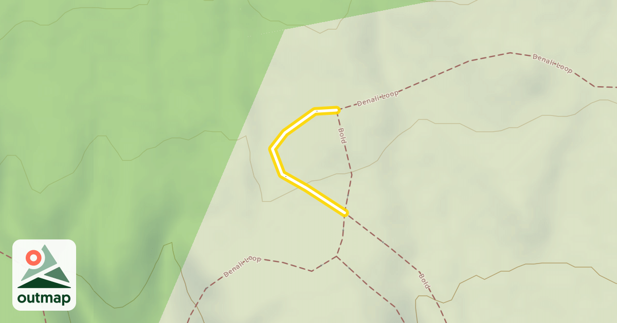 Map of Denali Loop