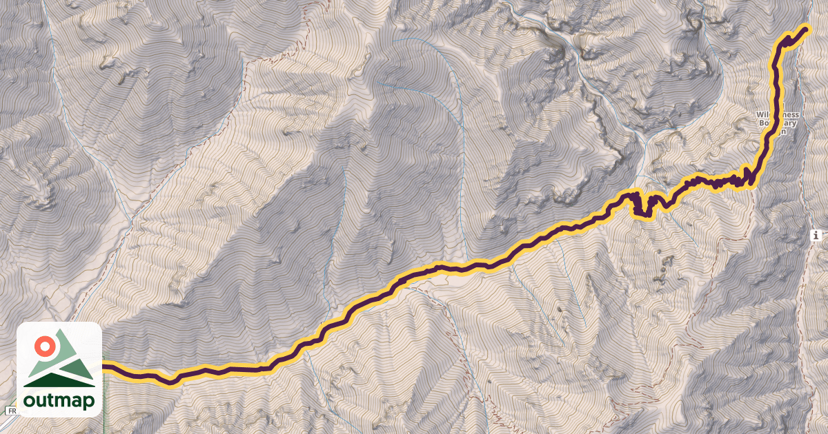 Map of Rucker Trail #222