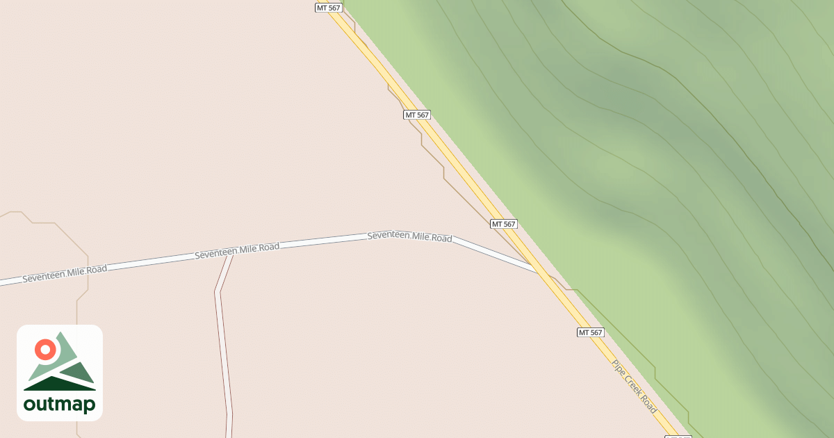 Map of 17 Mile/quartz Snowmobile