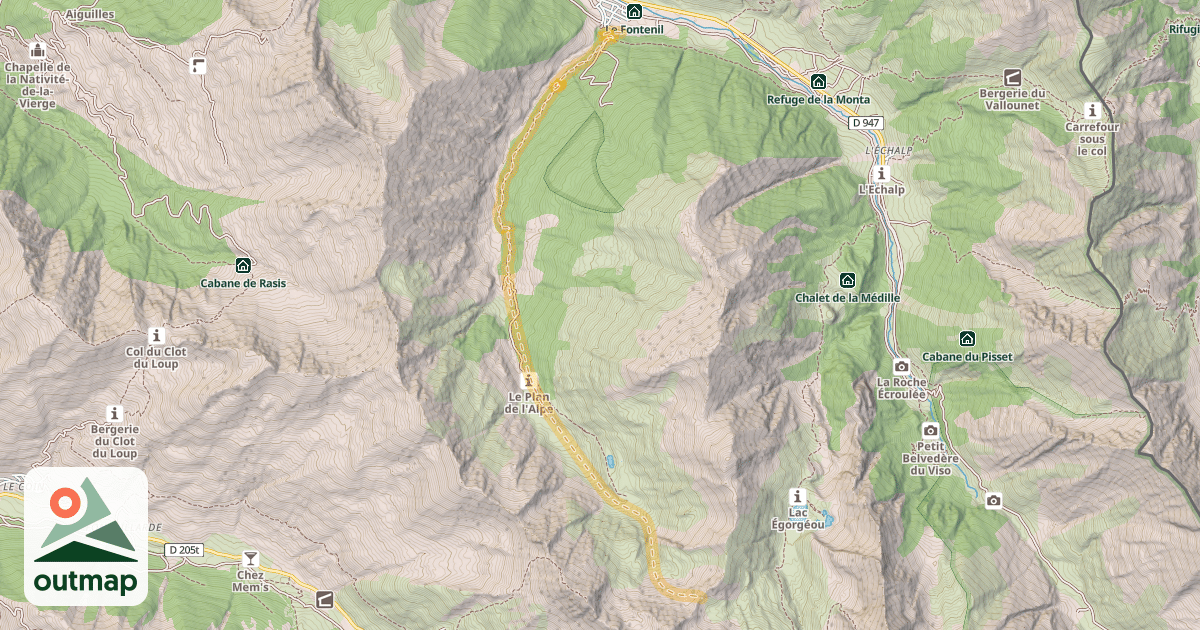 Map of Col 2827 — Ristolas