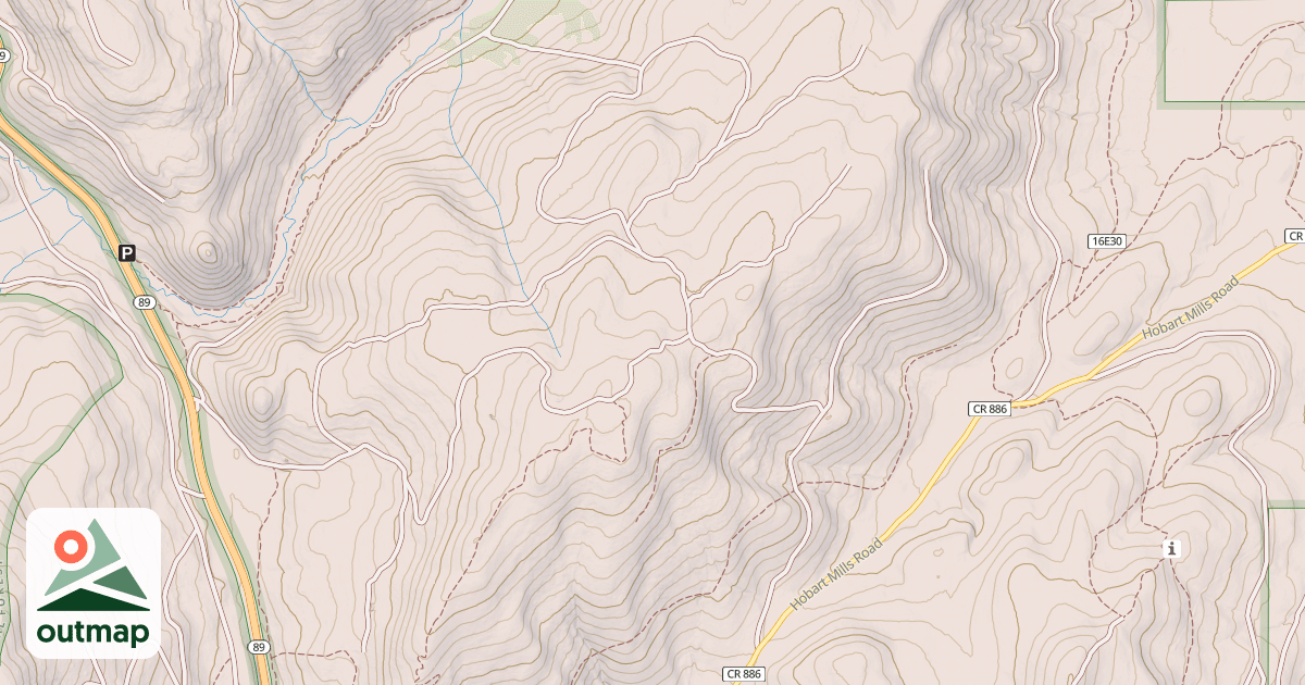Map of BILLY HILL SPUR 1