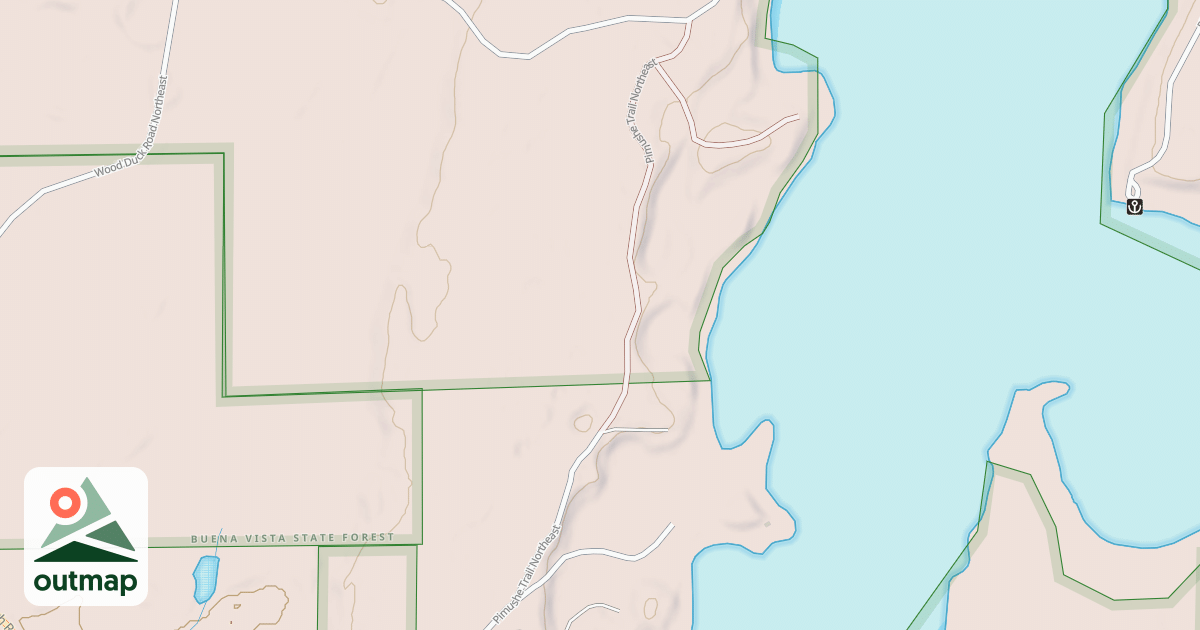 Map of PIMUSHE TRAIL NORTHEAST