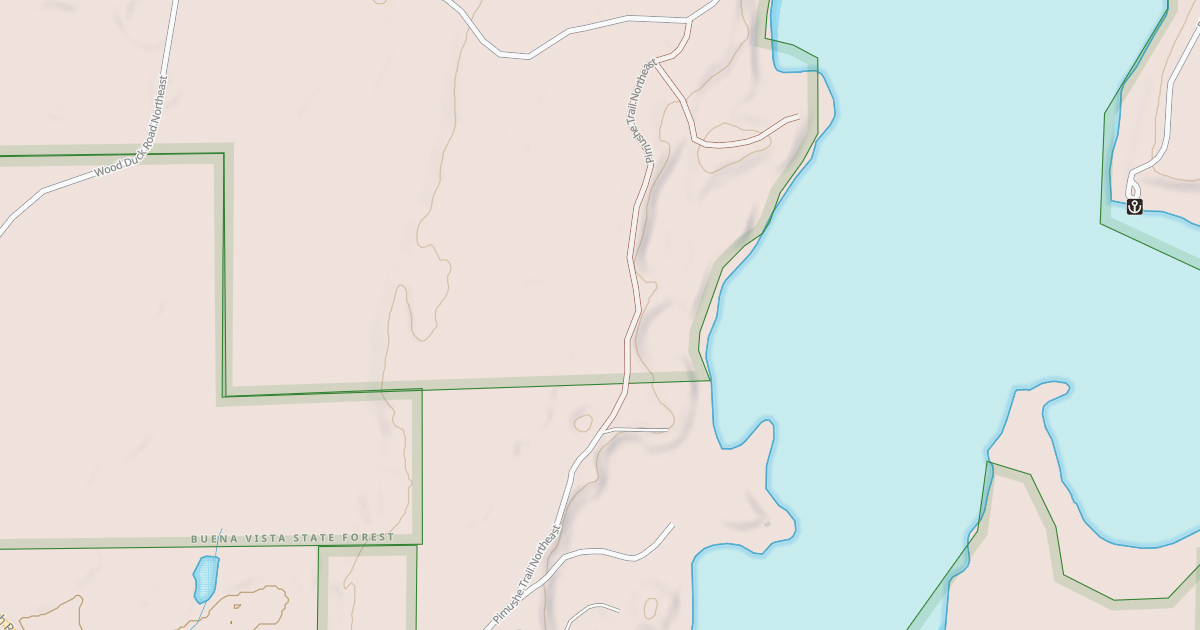 Map preview of PIMUSHE TRAIL NORTHEAST