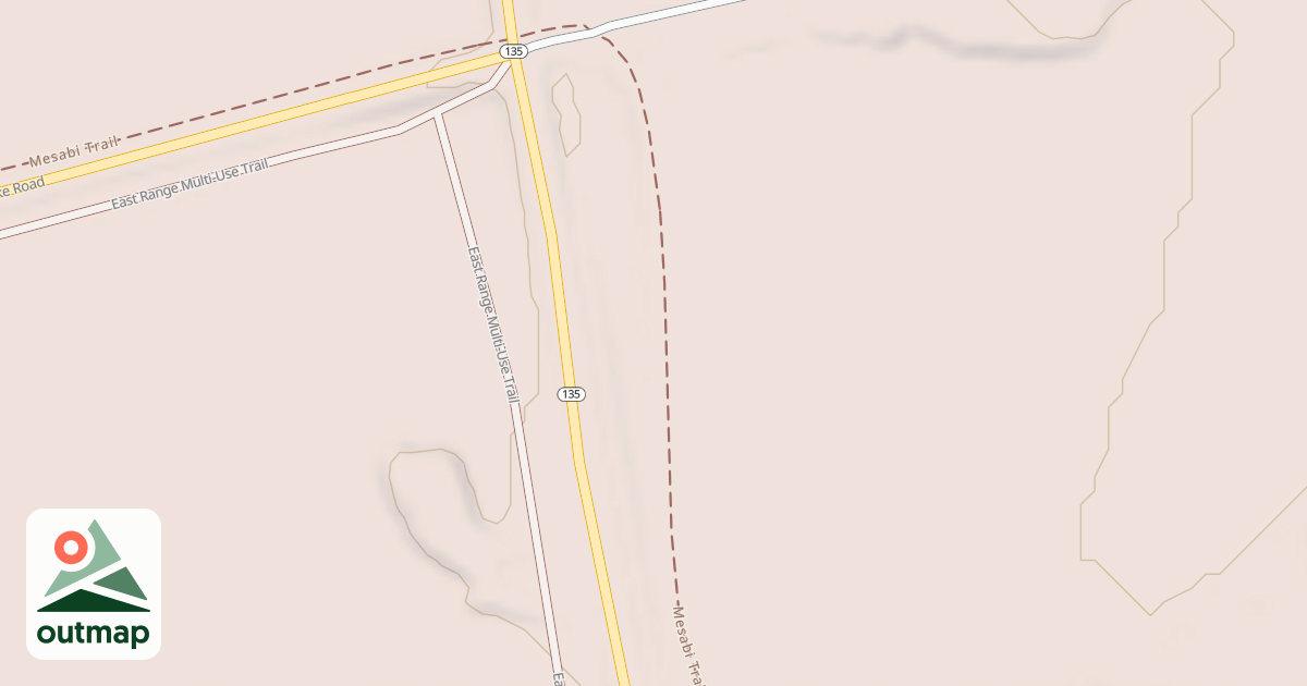 Map of East Range OHV Trail