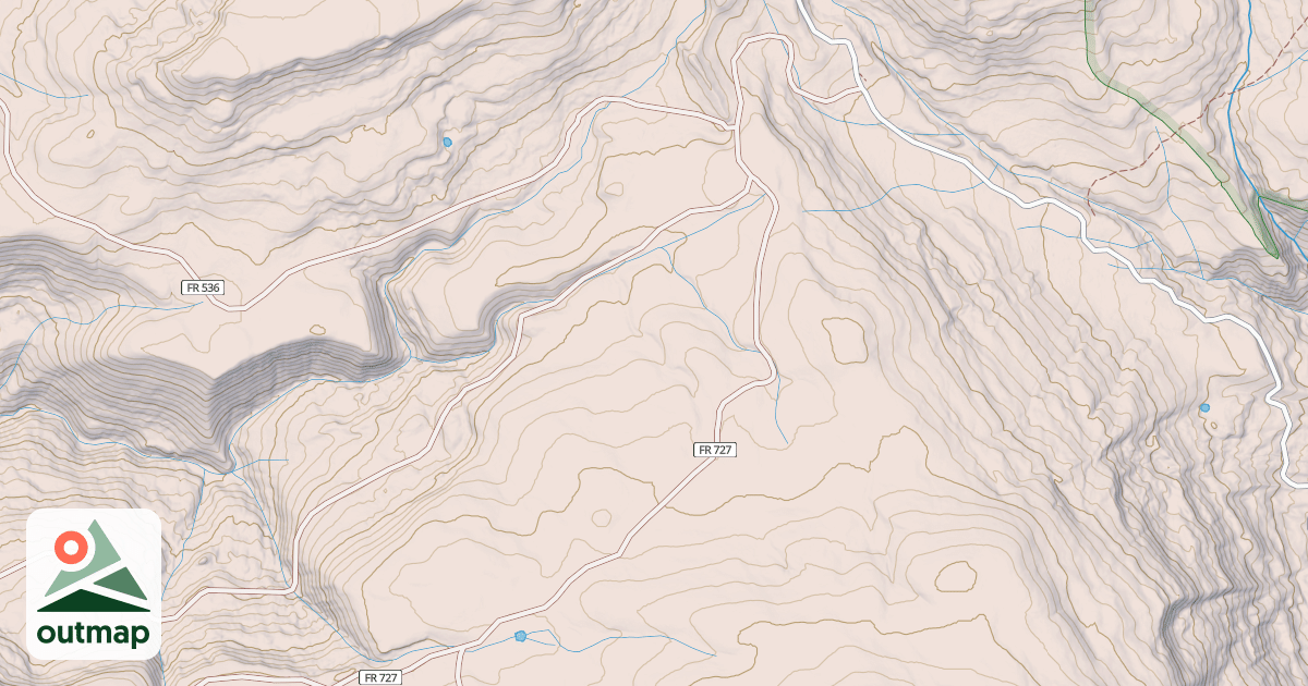 Map of WILLOW DIVIDE