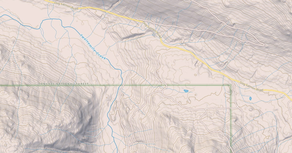 Map preview of Twelve Mile Creek East Ridge