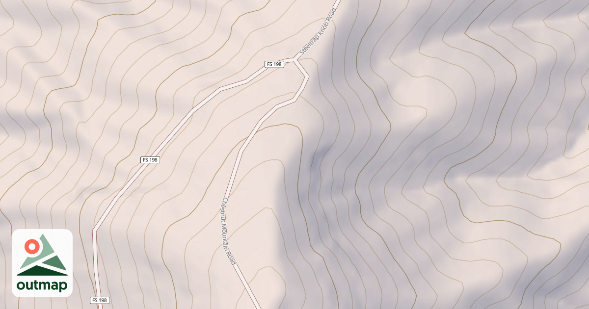 Map of CHESTNUT MTN