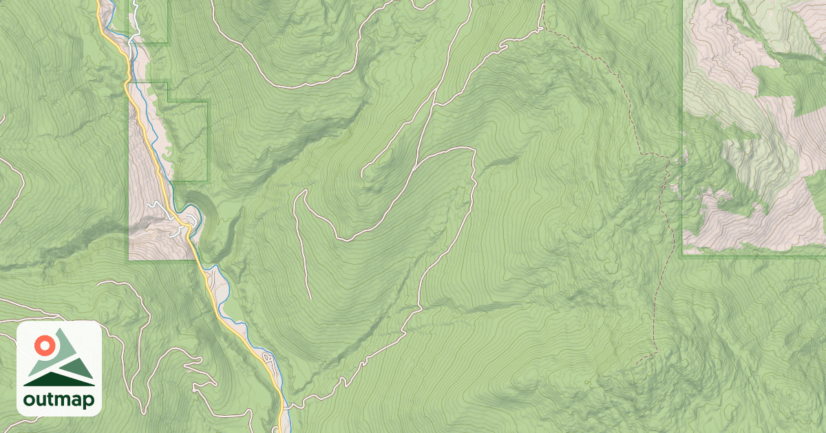 Map of Martin Creek