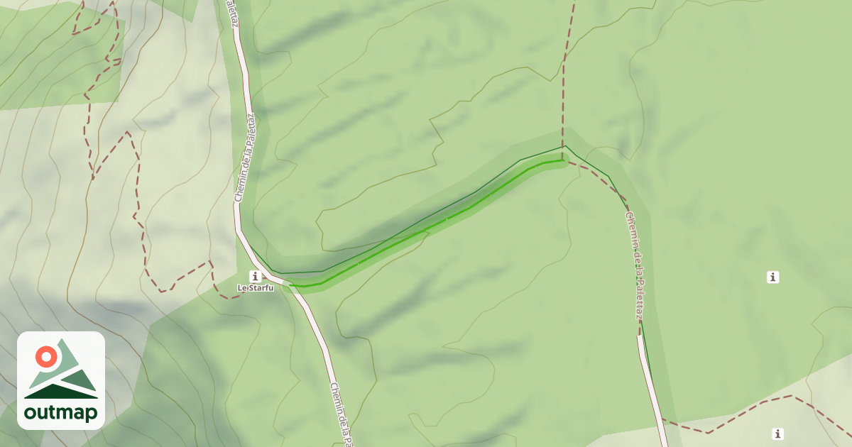 Map of Chemin de la Palettaz
