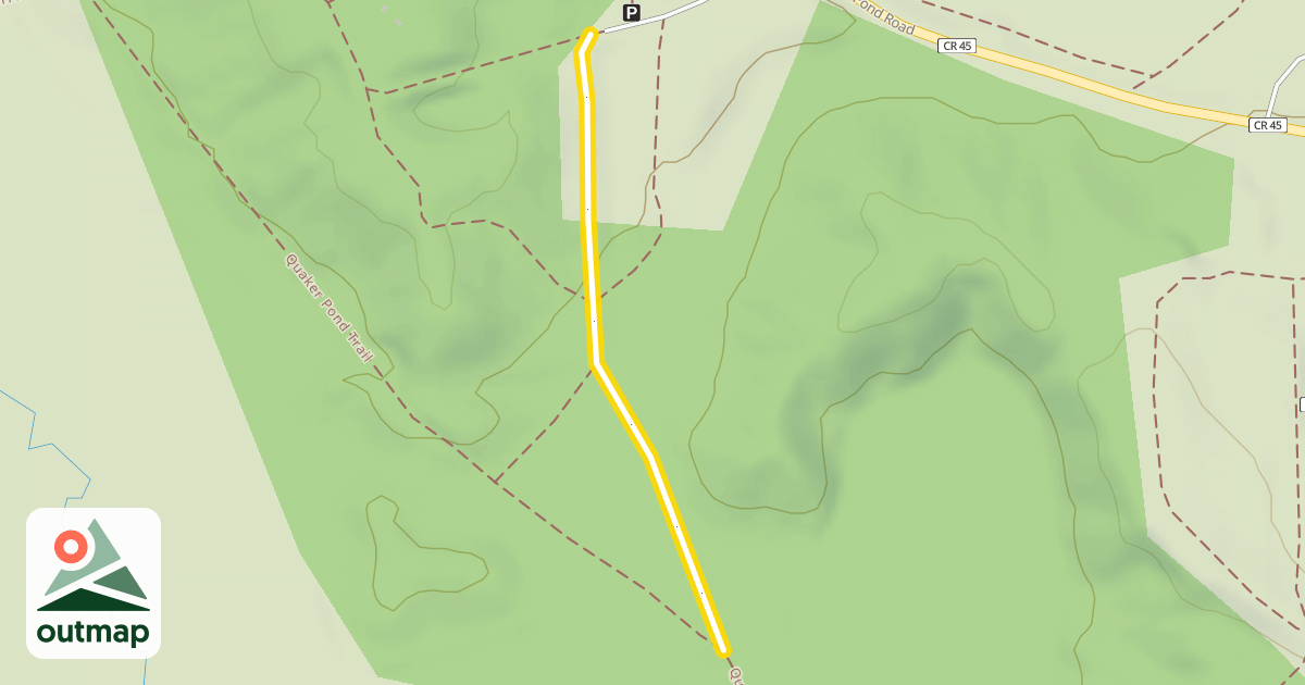 Map of Quaker Pond Trail