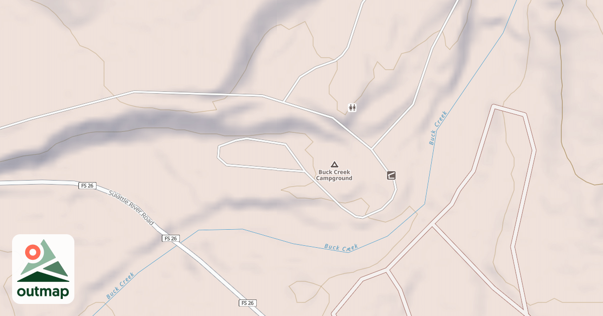 Map of W BUCK CR CG-A