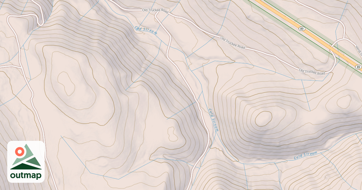 Map of CANYON SPUR