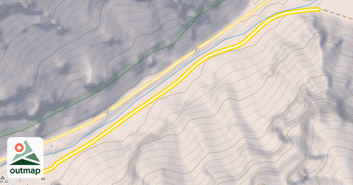 Map of Little Mill Winter Trail