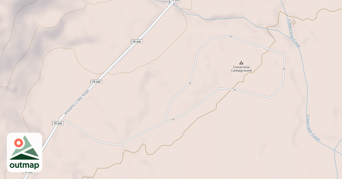 Map of CIMARRONA CAMPGROUND