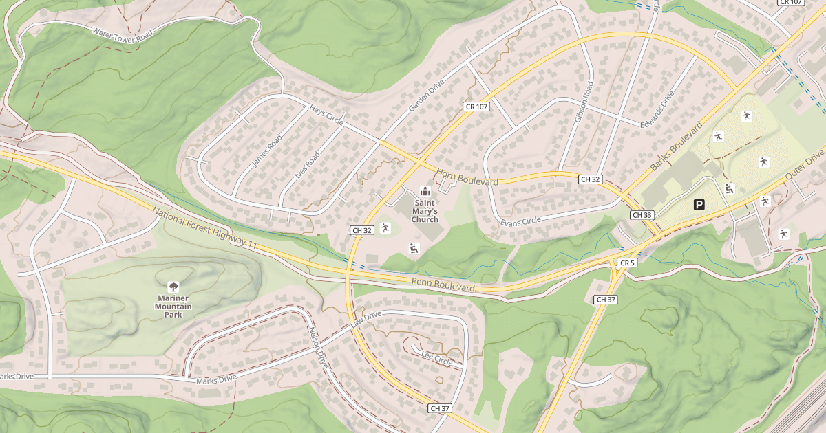 Map preview of Red Dot Trail