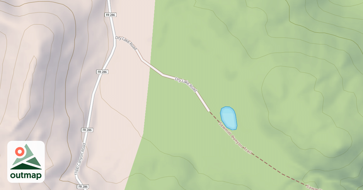 Map of DRY LAKE STOCK TANK