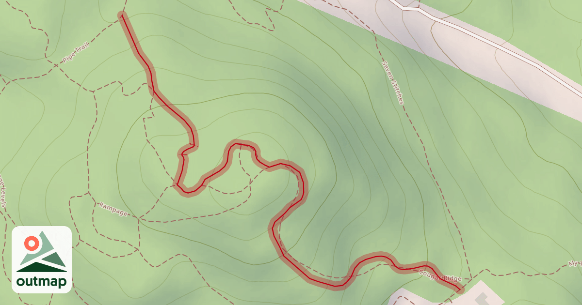 Map of Cougar Ridge